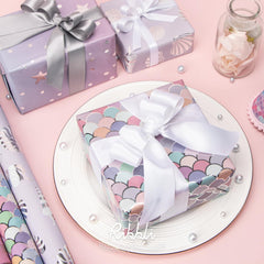 Ribbli papel envolviendo caja pequeña, facilita embalaje decorativo infantil