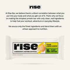 Rise barrita en mochila lista para snack y energía inmediata