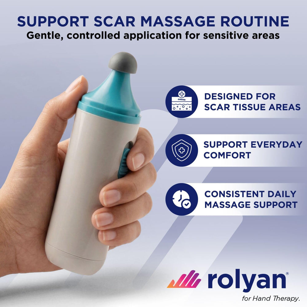 Rolyan cabezal plano en detalle para masaje uniforme y confort