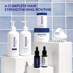 Routine Wellness estilo de vida mostrando cabello más denso y confianza