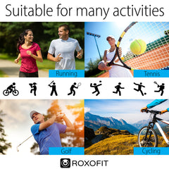 ROXOFIT soporte en mano para apreciar escala y facilidad de colocación práctica