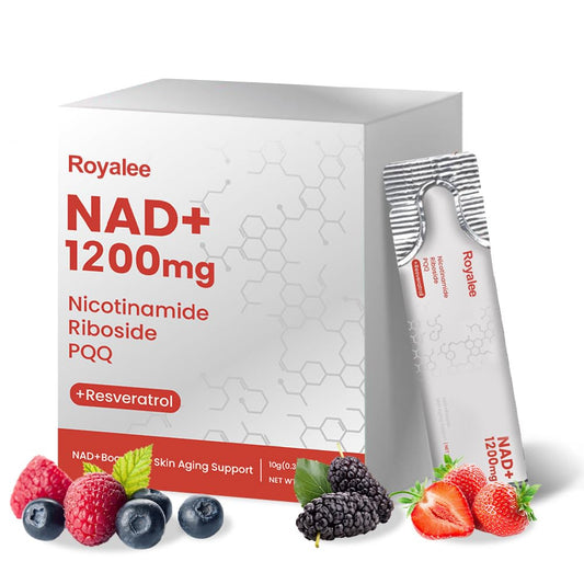 Royalee NAD bottle with berry flavor for quick energy support on-the-go