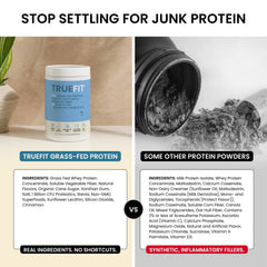 RSP NUTRITION etiqueta de TrueFit enfocada en ingredientes limpios y transparentes