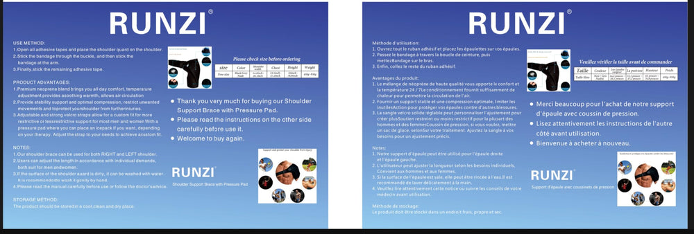 RUNZI perfil lateral mientras se coloca, facilidad de puesta