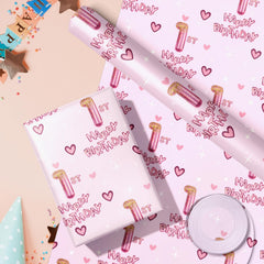 RUSPEPA papel en uso envolviendo regalo pequeño, presentación limpia y festiva