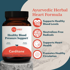R-U VED ruved Carditone etiqueta con ingredientes visibles, transparencia de fórmula