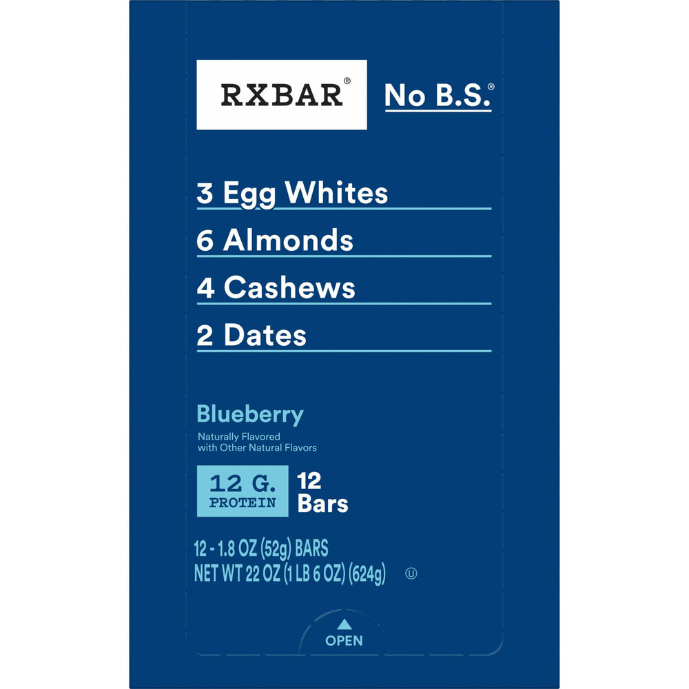 RXBAR barra en mochila demostrando snack portátil para la vida activa