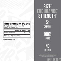 RYSE Up Supplements polvo sin sabor en primer plano, textura fina para mezcla fácil