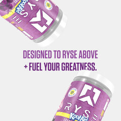 RYSE Up Supplements en gimnasio junto a toalla mostrando uso práctico