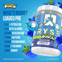 RYSE Up Supplements etiqueta con ingredientes destacando transparencia y calidad