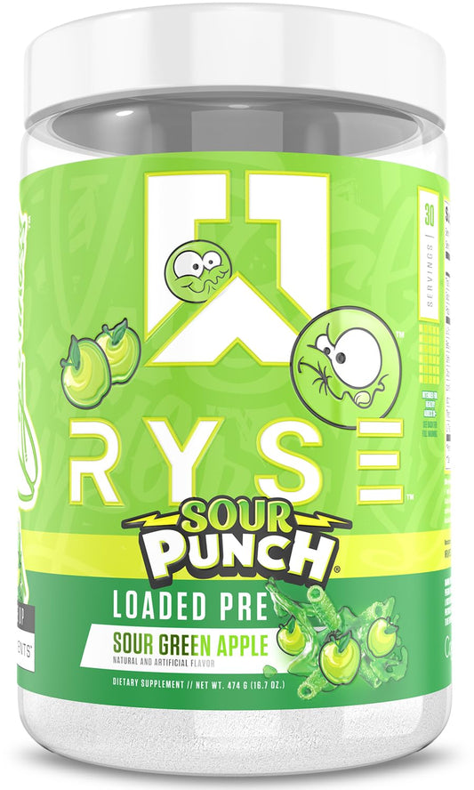 RYSE envase frontal mostrando marca y beneficios visibles