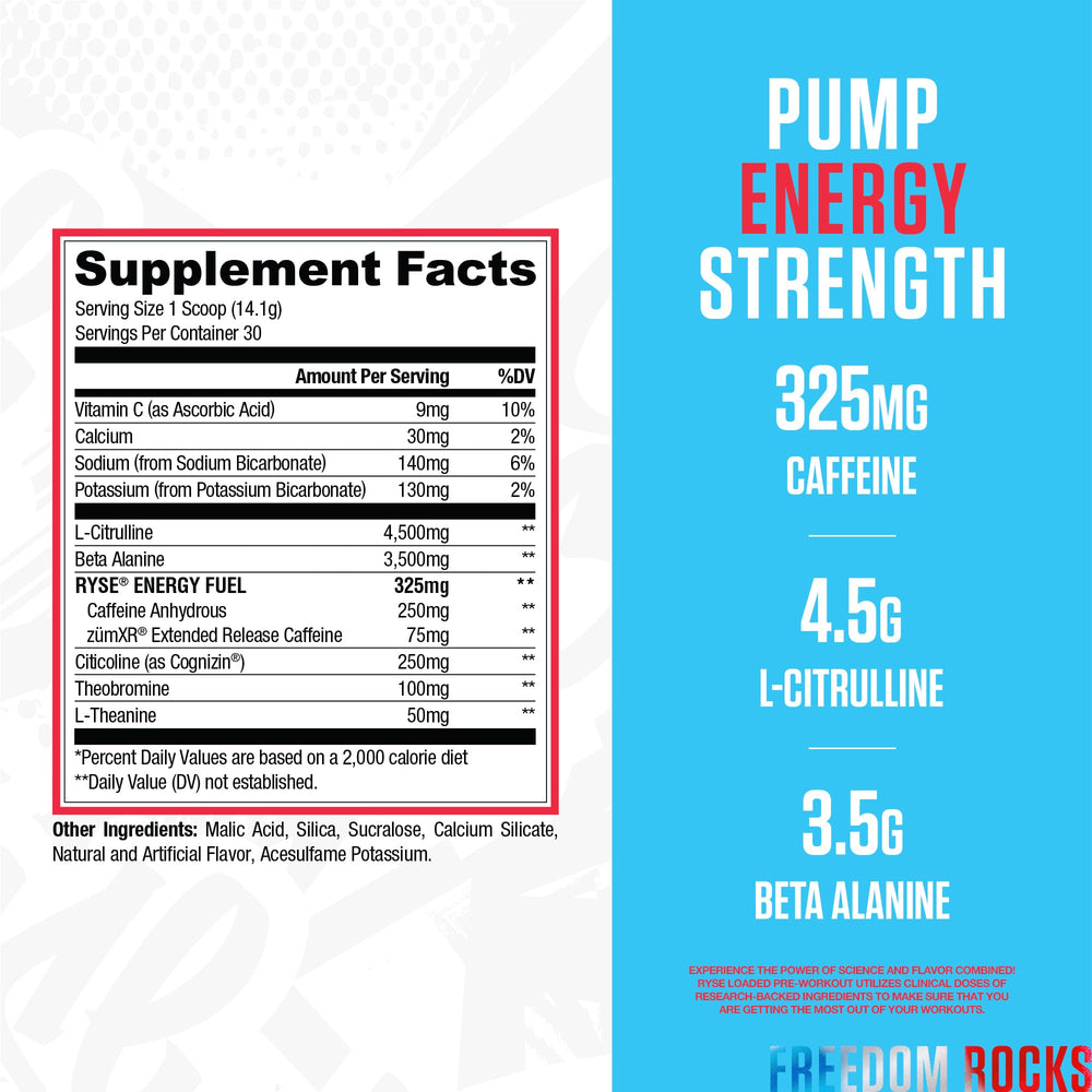 RYSE Up Supplements textura del polvo para mezcla rápida y homogénea