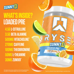 RYSE Up Supplements cuchara con servicio medido destacando dosificación precisa
