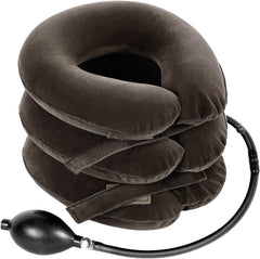 S dispositivo cervical frontal mostrando ajuste, ofrece soporte cómodo