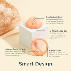 Saalt Disc Sunset Coral, inserción en figura ocho, inserción cómoda y suave.