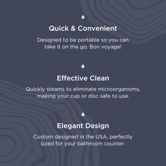 Cable extraíble de Saalt Steamer para uso cómodo en casa o viaje.