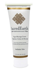 Sacred Earth Botanicals tubo frontal mostrando etiqueta clara y uso profesional