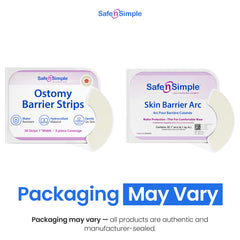 Safe n' Simple textura hidrocoloide en primer plano, muestra flexibilidad y adaptación