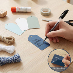 SallyFashion conjunto de etiquetas con las tres cuerdas incluidas, organiza empaques fácilmente
