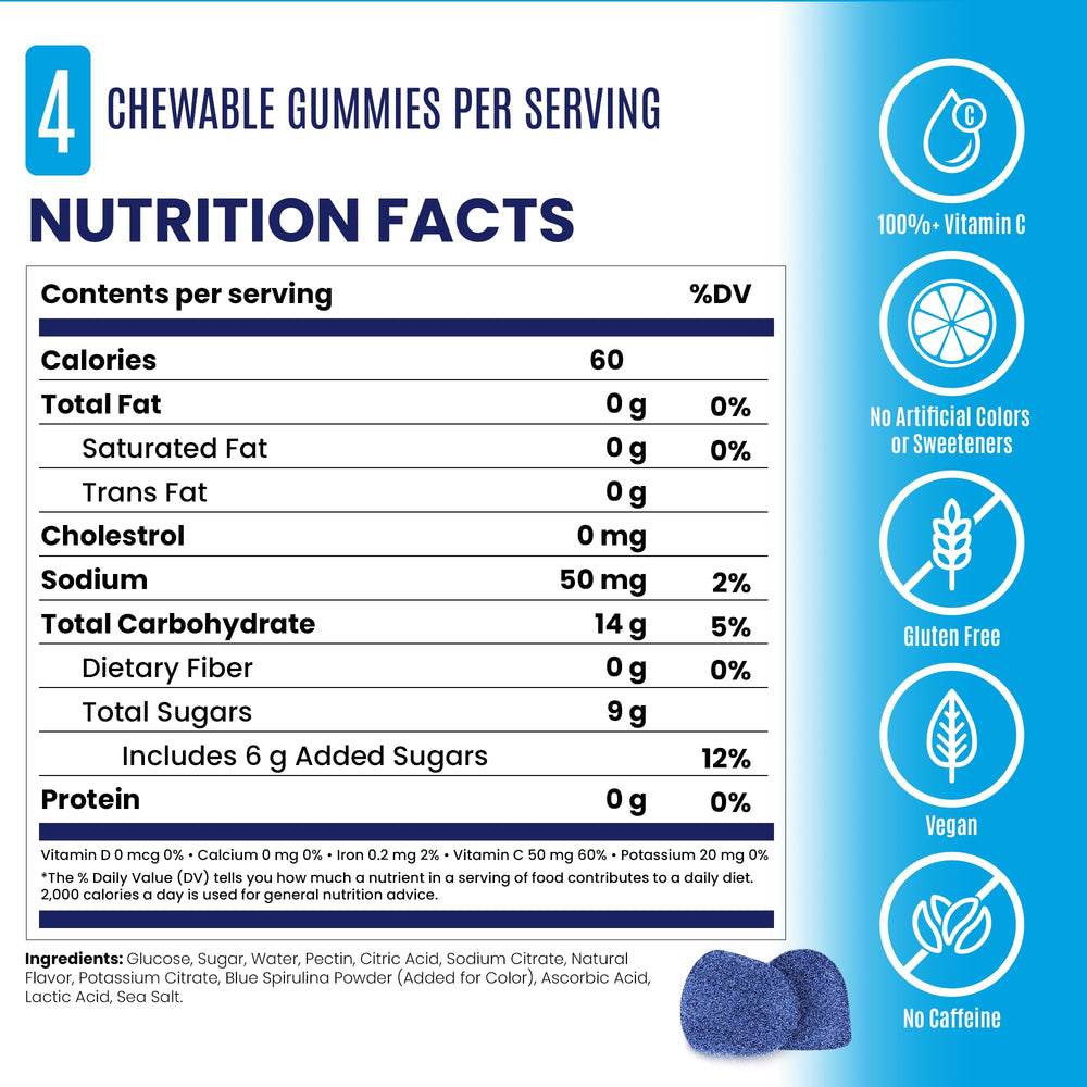 SaltStick enfoque en la referencia de vitamina C para apoyo inmunitario
