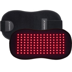 SanaTech cinturon luz roja en uso frontal para confort muscular potencial