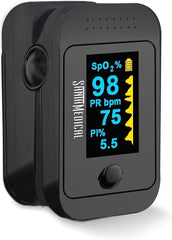 Santamedical pantalla OLED bicolor detalle para lectura rápida