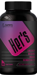 Sapir's Nutrition Her's frente del empaque mostrando diseño y beneficio