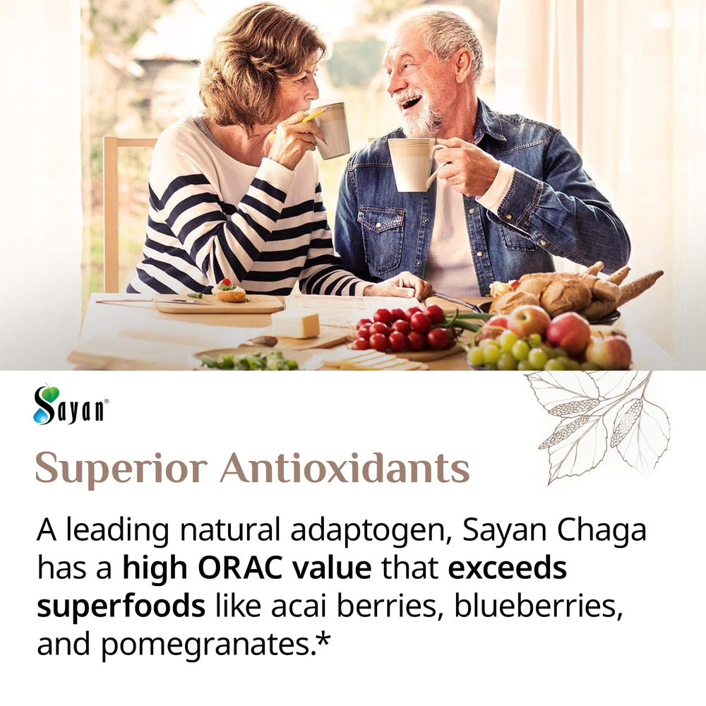 Sayan Chaga ritual diario, infusión tibia para enfoque suave.