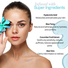 SC Sapphire Lightweight non-greasy texture close-up on skin