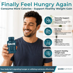Scale Nutrition cápsulas en la mano mostrando tamaño y facilidad