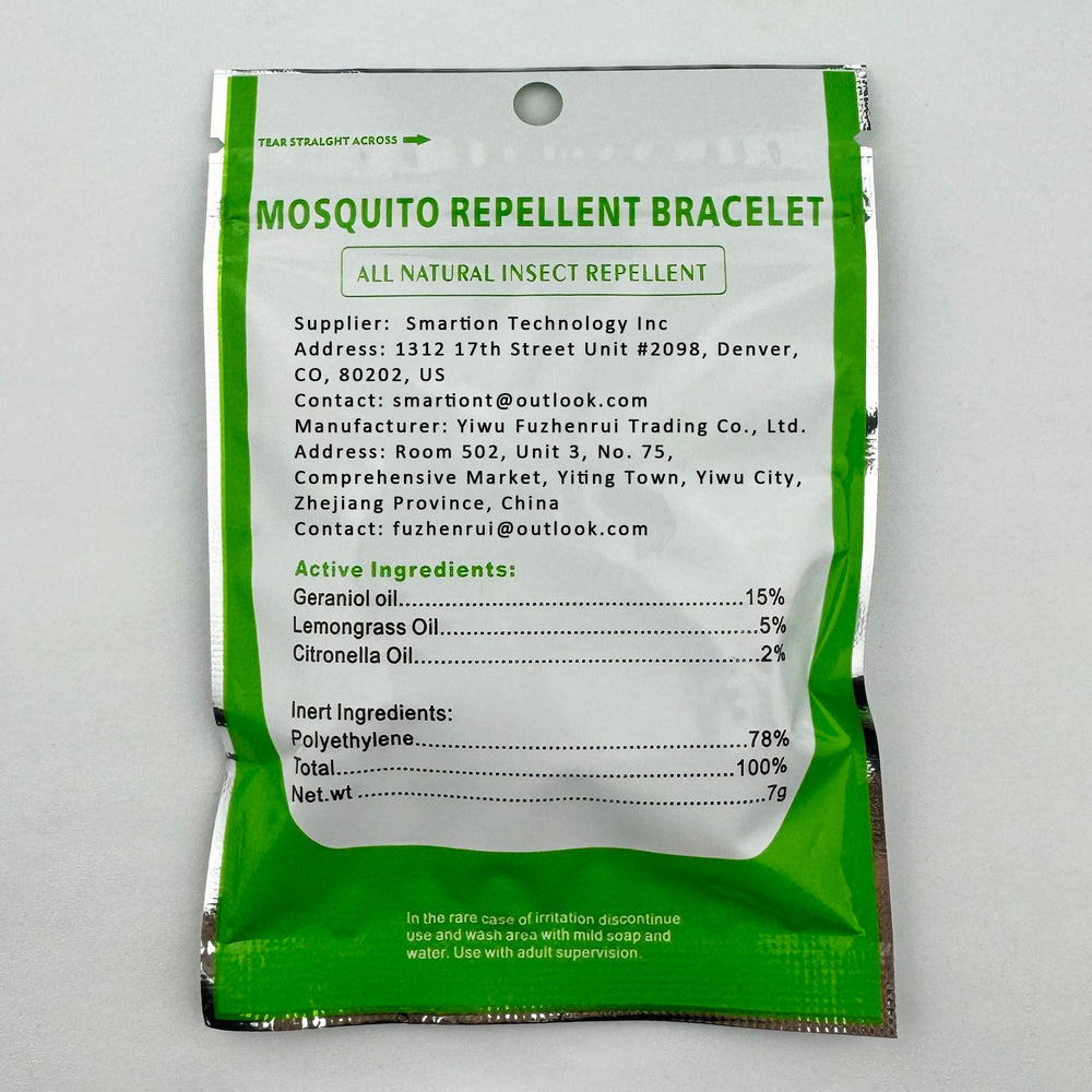 Etiqueta de ingredientes Scentpellent con lista de aceites esenciales, muestra componente natural sin DEET