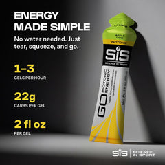 Science in Sport gel en uso por un ciclista reponiendo energía al instante