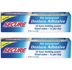Secure frente del envase mostrando el diseño y beneficio de sujeción