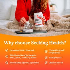 Batido nutritivo preparado con Seeking Health magnesio, integración discreta en bebidas