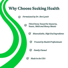 Seeking Health presentación de 60 cápsulas para ciclos de suplementación