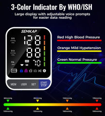 SEMKAP monitor en mano mostrando uso sencillo con un botón