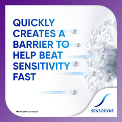 Sensodyne en entorno de baño que sugiere rutina diaria confiable
