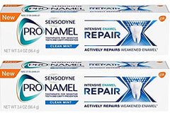 SENSODYNE PRONAMEL envase frontal mostrando protección de esmalte y frescor