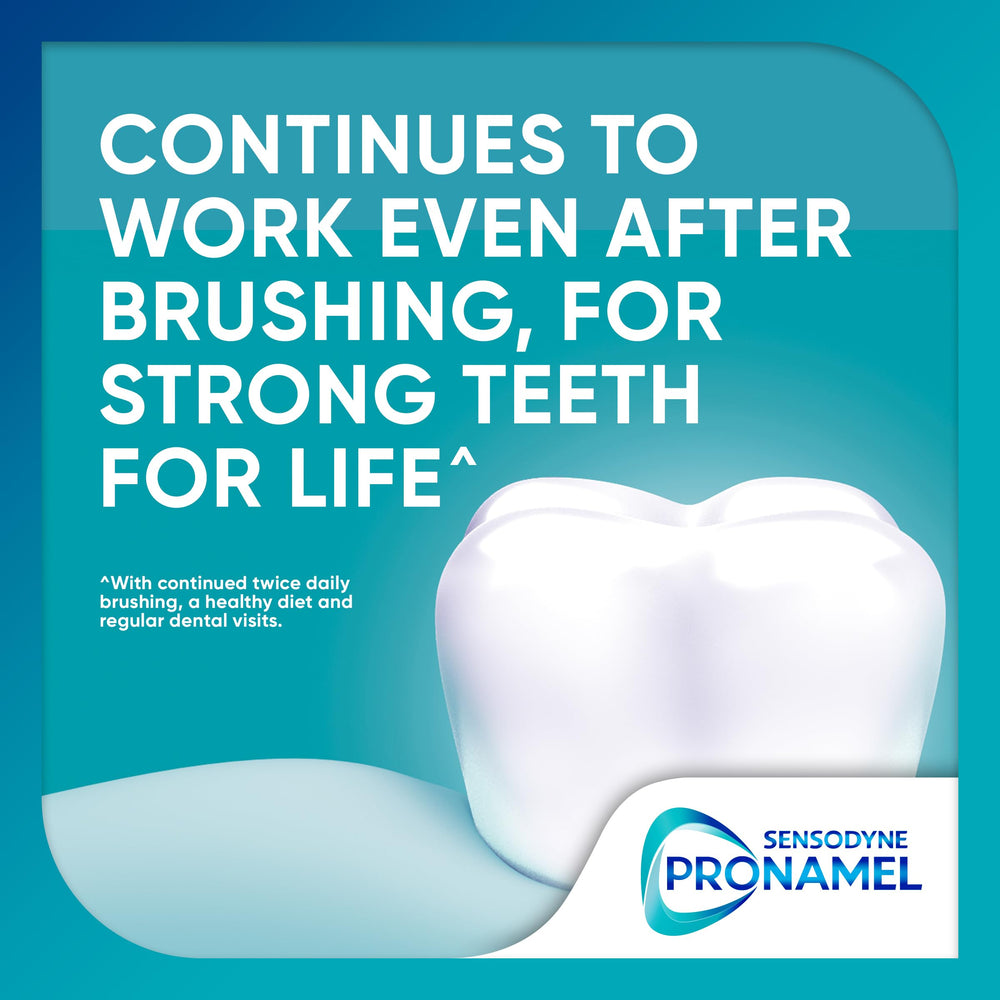 Sensodyne Pronamel primer plano de ingredientes clave que favorecen remineralización