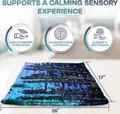 SENSORY4U primer plano del tejido Minky suave que aporta confort