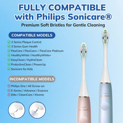 SEPORUD cabezal acoplado a manguito Philips Sonicare en uso