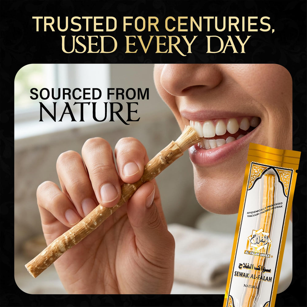 SEWAK AL-FALAH porta para miswak manteniendo la punta protegida e higiénica