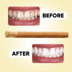 SEWAK AL HARAM miswak en mano para comparar tamaño y facilitar transporte