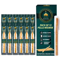 SEWAK AL NOOR envase frontal mostrando pack de 12, conservación y conveniencia