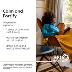 SFI Health etiqueta con lista de ingredientes y pureza garantizada