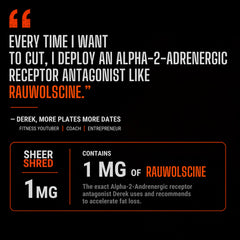 Sheer Strength Labs persona tomando el suplemento antes del entrenamiento