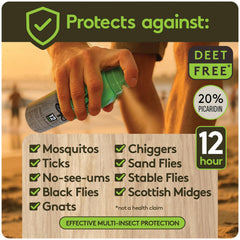 Shubug botella con etiqueta legible que destaca ingredientes seguros