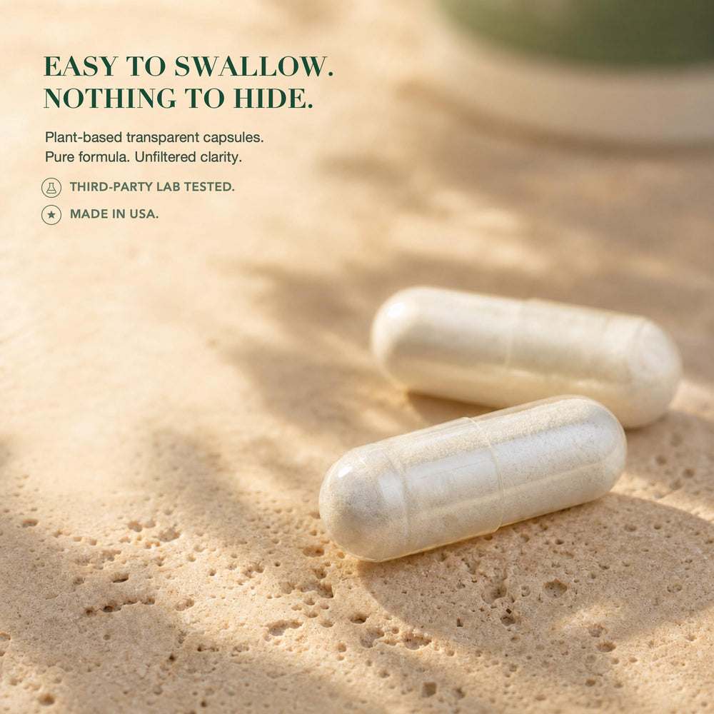 Simlike producto en entorno minimalista que inspira confianza