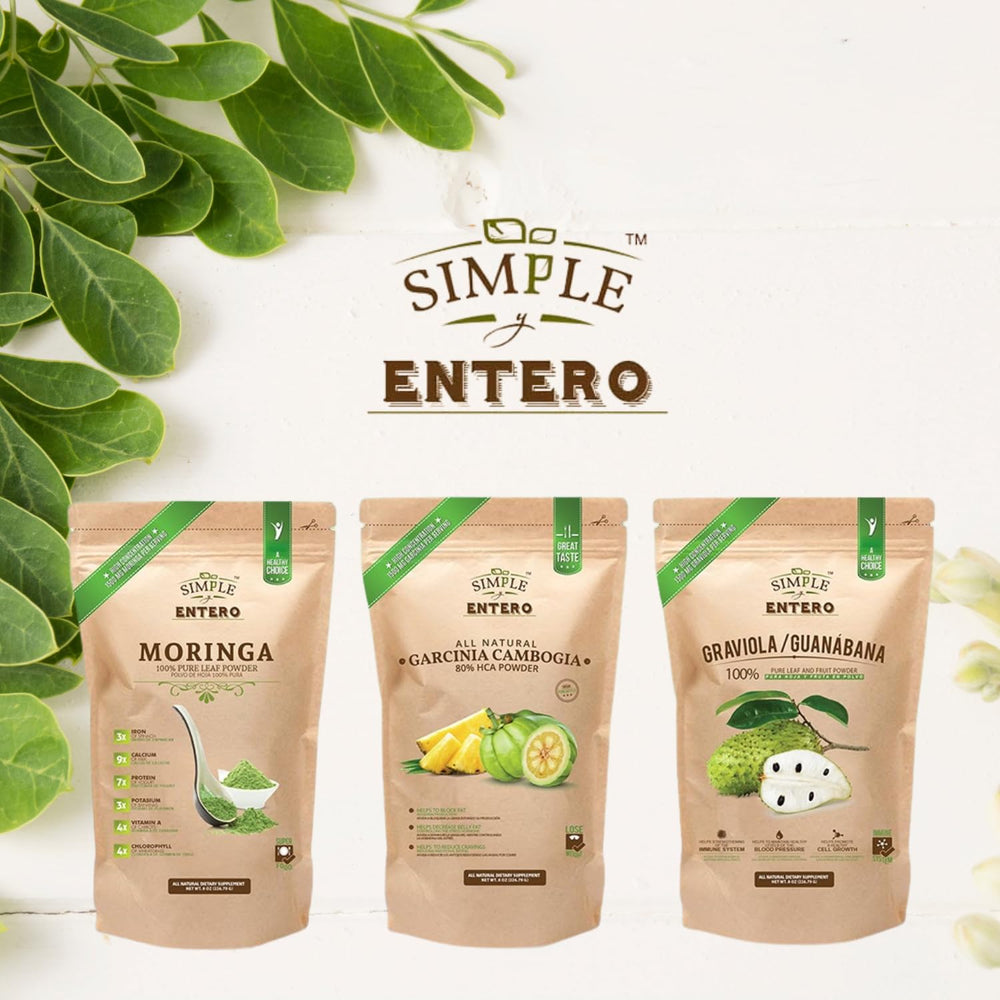 Simple y Entero etiqueta del producto ingredientes puros y transparencia