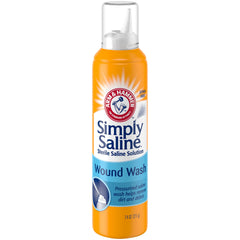 Simply Saline detalle de boquilla y chorro controlado que facilita limpieza sin contacto